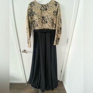 Long sleeve fall dress/gown